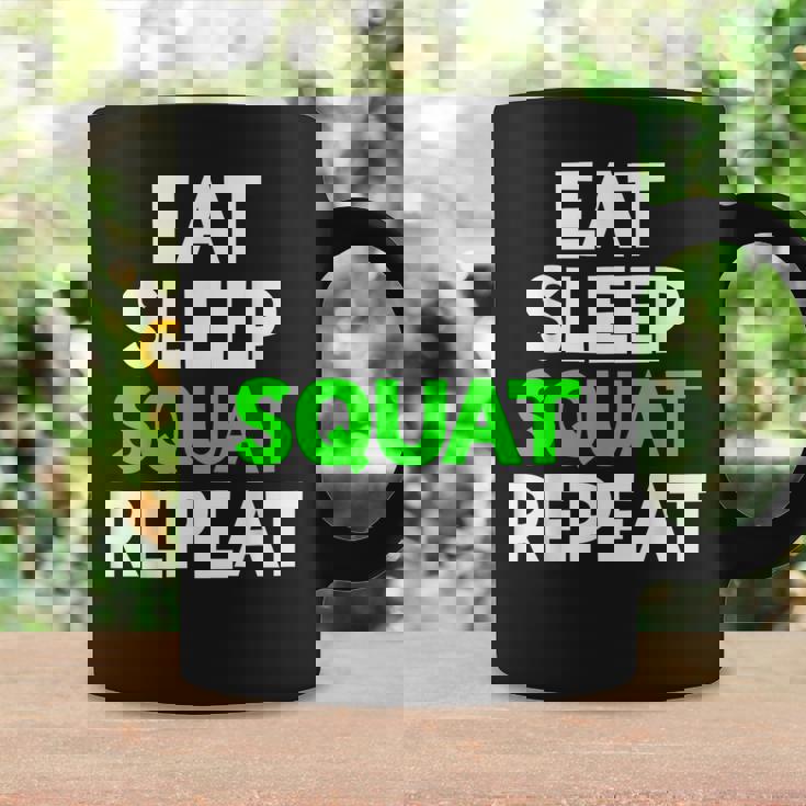 Eatleepquat Repeat モチベーショントレーニング コーヒーマグ ギフトのアイデア