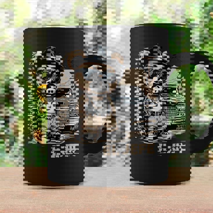 El Jefe ヒップホップ テディベア ローライダー シャツ チカーノ チョロ コーヒーマグ ギフトのアイデア