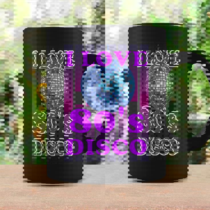 Me Encanta La Música Disco Retro Disco De Los 80 Taza de café Ideas de regalos