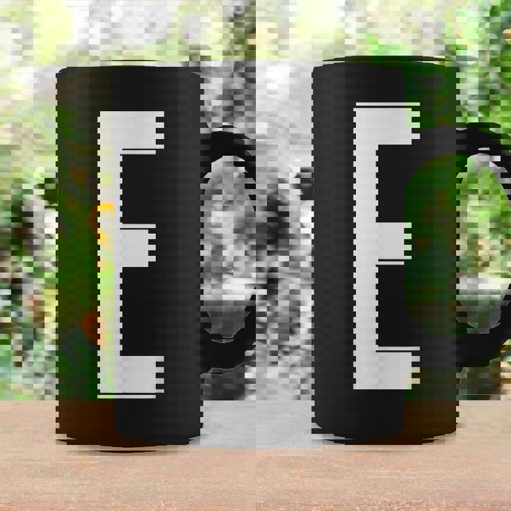 E字アルファベット モノグラム イニシャル コーヒーマグ ギフトのアイデア