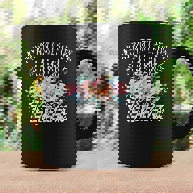 My Favorite People Call Me Nonnie Floral Birthday Nonnie Coffee Mug Gifts ideas
