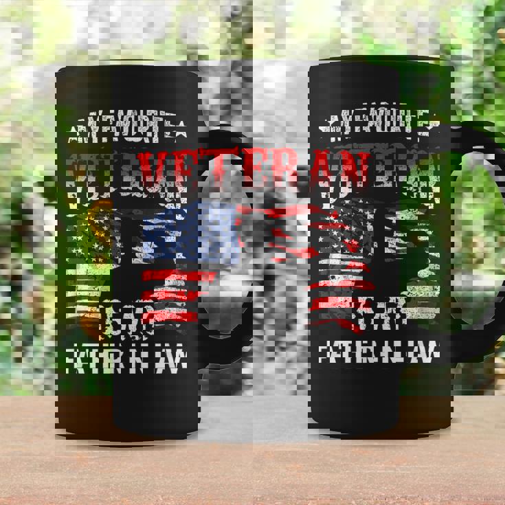 My Favorite Veteran Is My Father-In-Law Family Veteran's Day Coffee Mug Gifts ideas