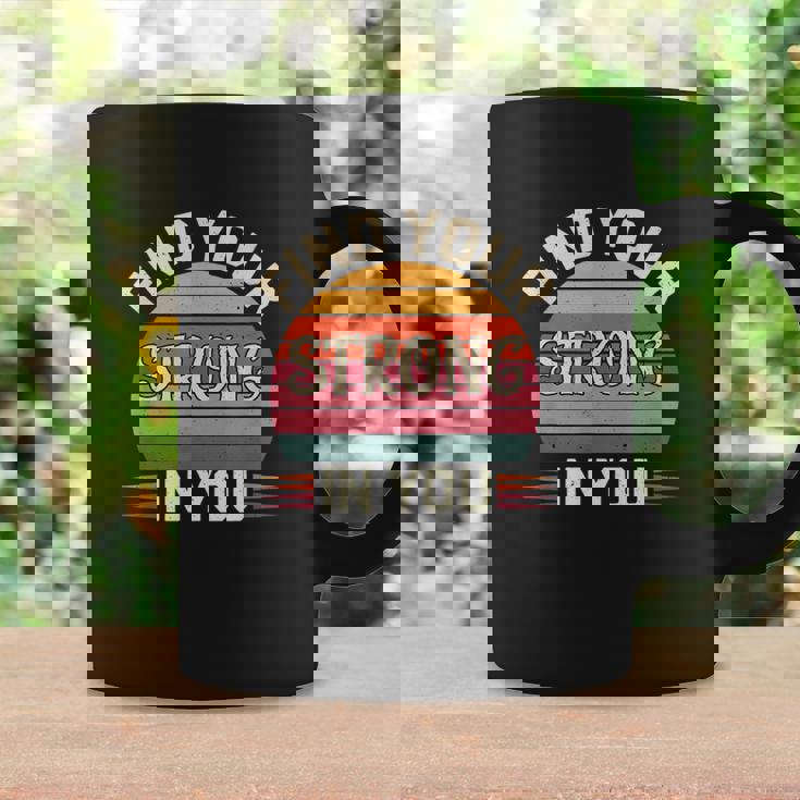 Find Yourtrong In You インスピレーションによる改善 コーヒーマグ ギフトのアイデア