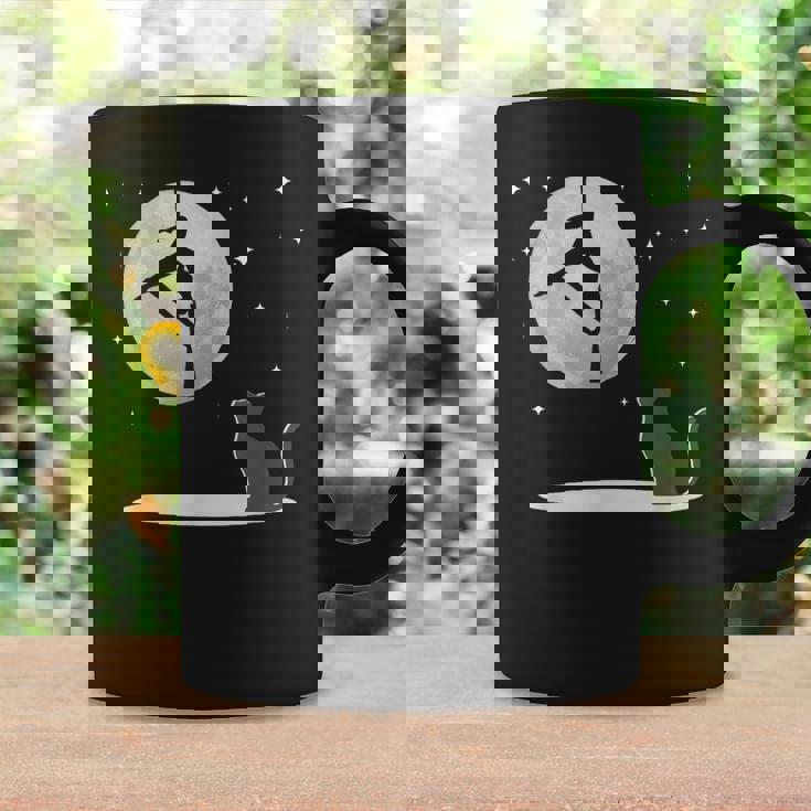 Fly Aerial ヨガハンモックシルク 星と月 猫 猫好き コーヒーマグ ギフトのアイデア