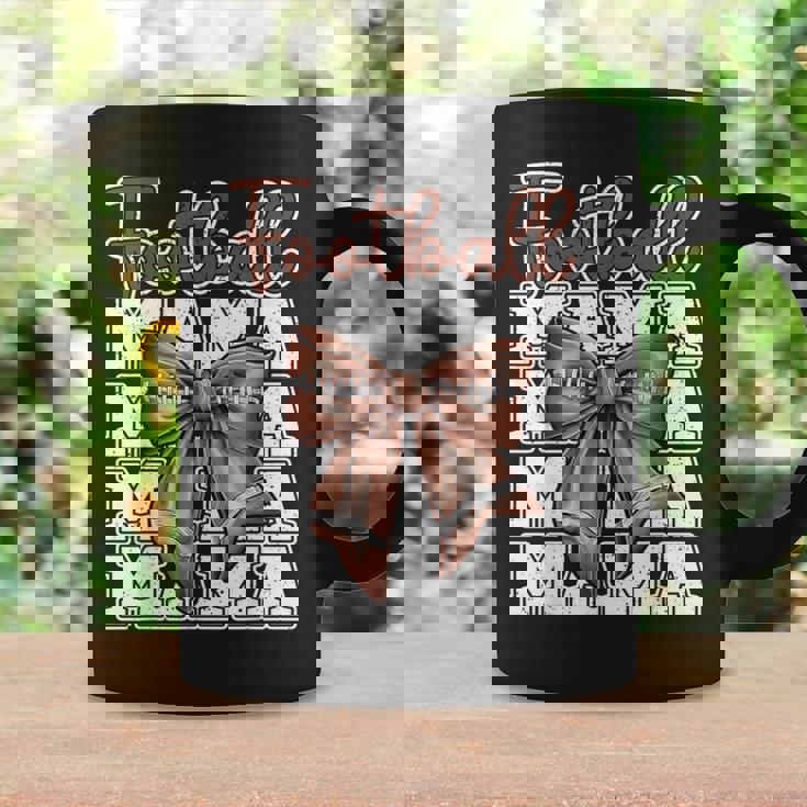 Football Mama Coquette Bow Sport Mom Game Coffee Mug Gifts ideas