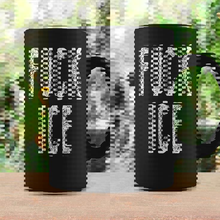 Fuck Ice プロテスト&レジストサポート移民 コーヒーマグ ギフトのアイデア