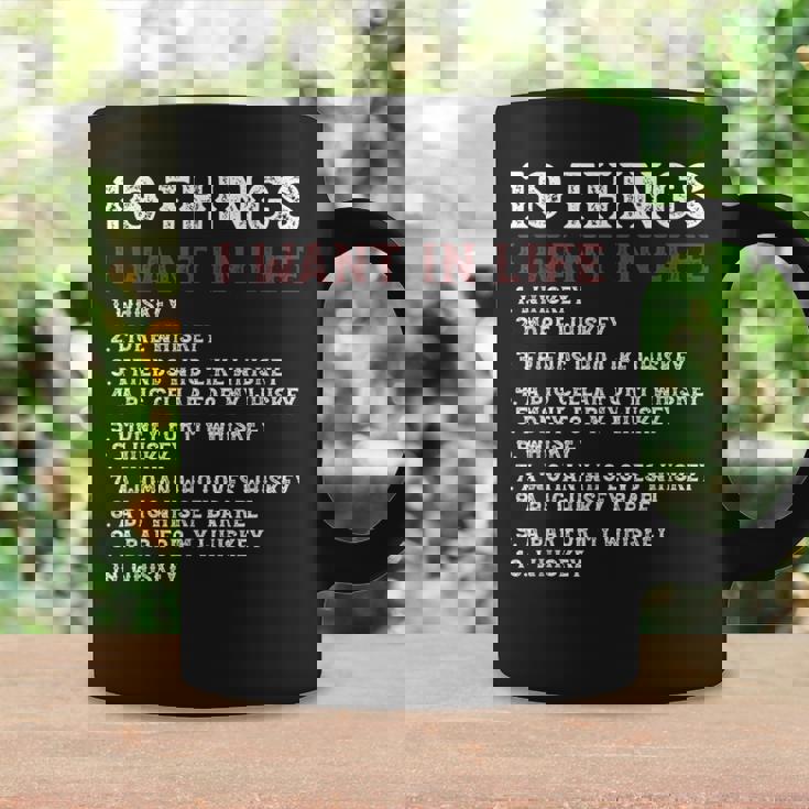 10 Things I Want In My Life ウイスキー Loves Whiskey コーヒーマグ ギフトのアイデア