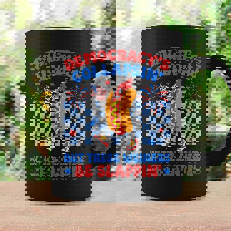 Hot Dog Democracy's Collapsing 4Th July Protest Trump Coffee Mug Gifts ideas