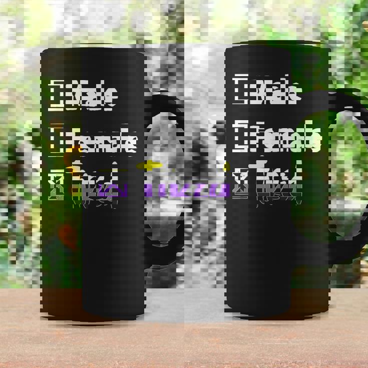 Lgbt プライド ノンバイナリー フラッグ ノンバイナリー コーヒーマグ ギフトのアイデア