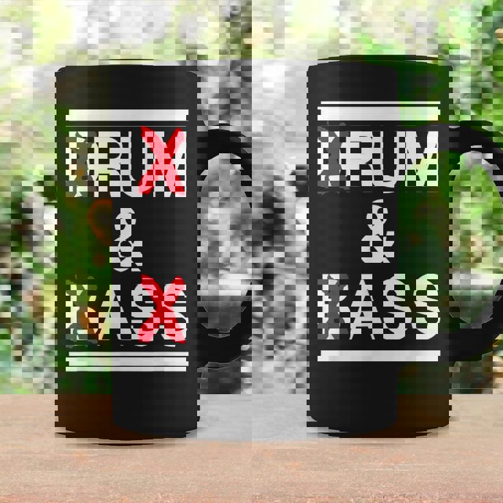 Rum And Ass Lovers Drum & Bass パロディ 皮肉なスローガン コーヒーマグ ギフトのアイデア