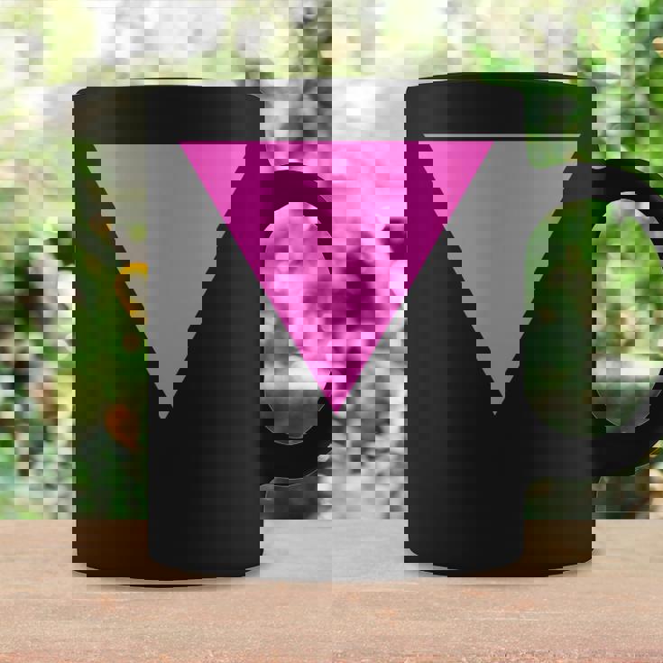 Gay Pride Upside Down Pink Triangle コーヒーマグ ギフトのアイデア