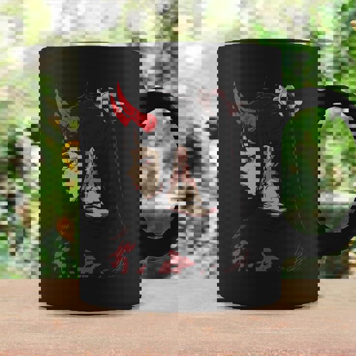 Girl With Red Horns 日本アートスタイル 面白いグラフィックtシャツ コーヒーマグ ギフトのアイデア