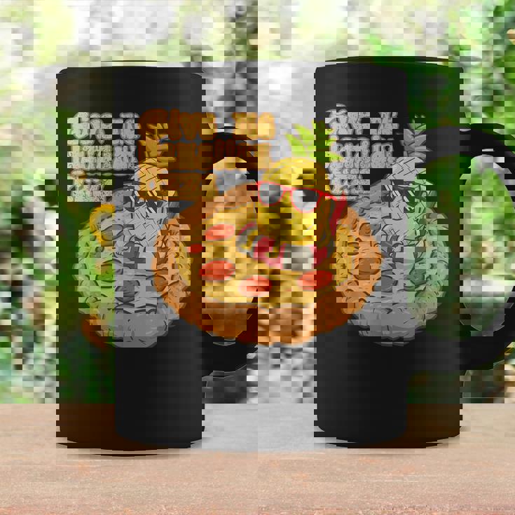 Give Me ハワイアンピザ パイナップル ピザ愛好家 ハワイアンピザ コーヒーマグ ギフトのアイデア