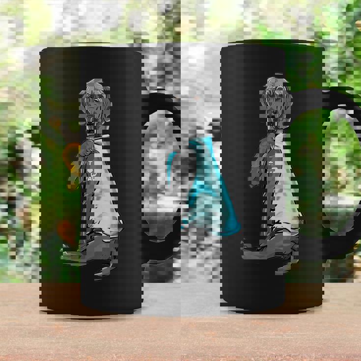 Gray Great Dane Tattoos I Love Dad Sitting Father's Day Coffee Mug Gifts ideas