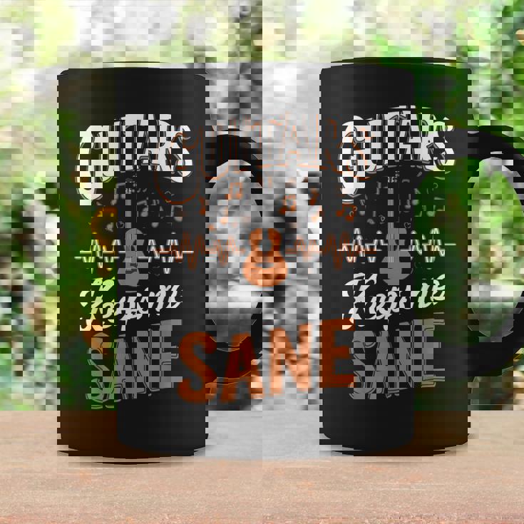 Guitars Keep Meane Pun Guitarists アコースティックギター コーヒーマグ ギフトのアイデア