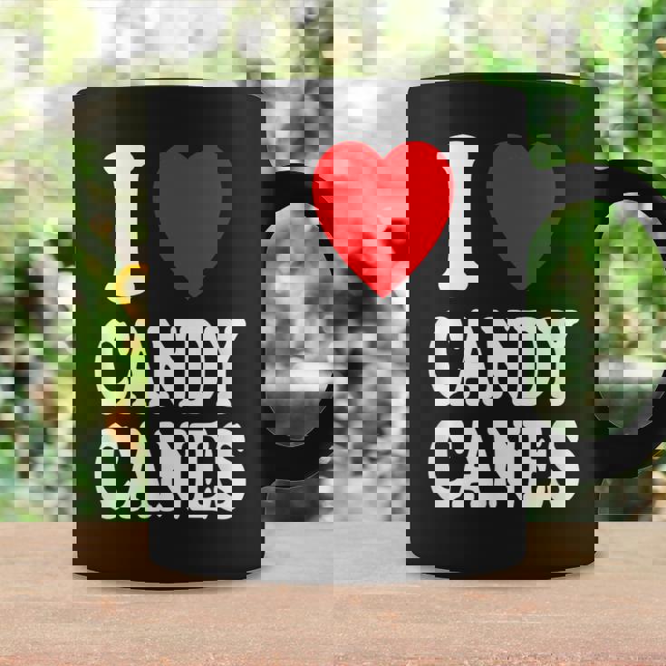 I Heart 愛 キャンディケーン 冬 ペパーミント クリスマス コーヒーマグ ギフトのアイデア