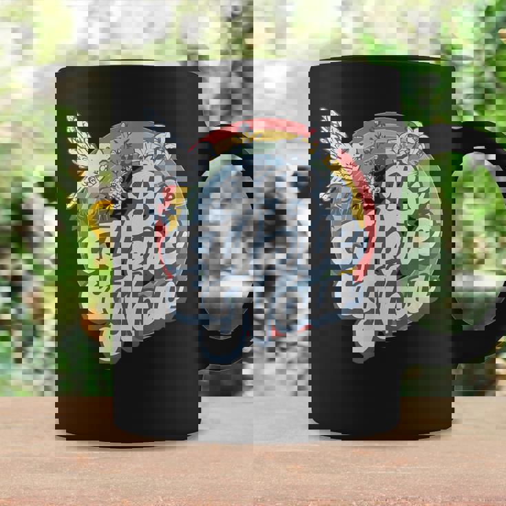 Be Here Now レトロ ヴィンテージ スピリチュアル マインドフルネス コーヒーマグ ギフトのアイデア