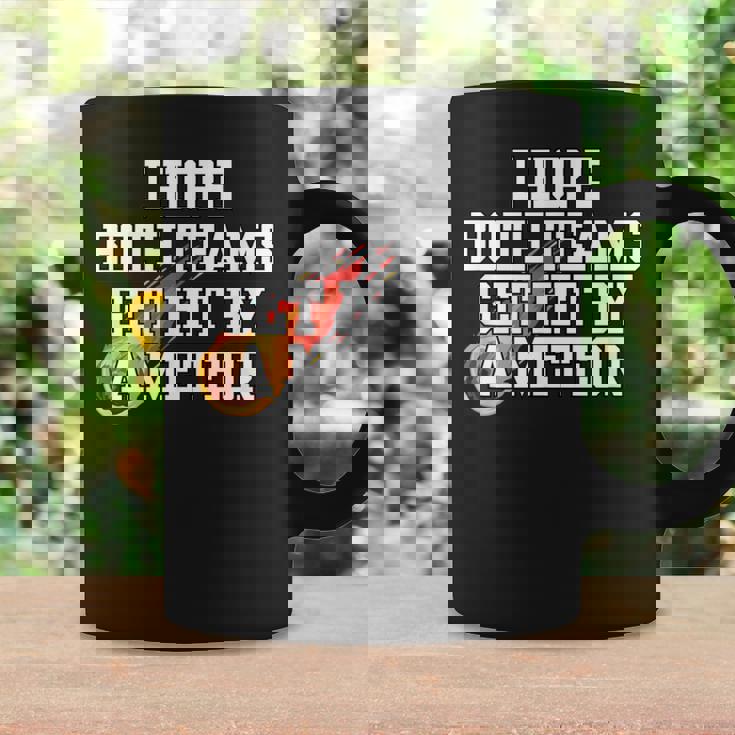 I Hope Both Teams Get Hit With A Meteor Lose メンズ レディース コーヒーマグ ギフトのアイデア