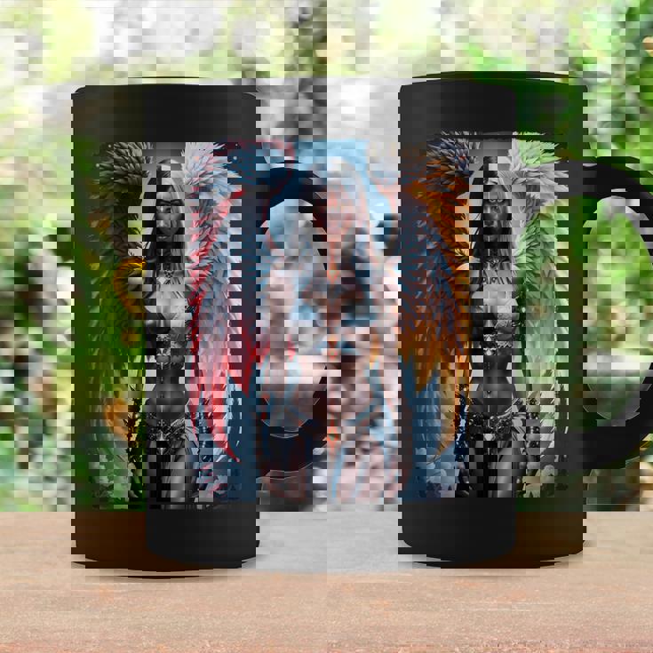 Hot Girl On 男性用 ハーフエンジェル&ハーフデーモンガール コーヒーマグ ギフトのアイデア