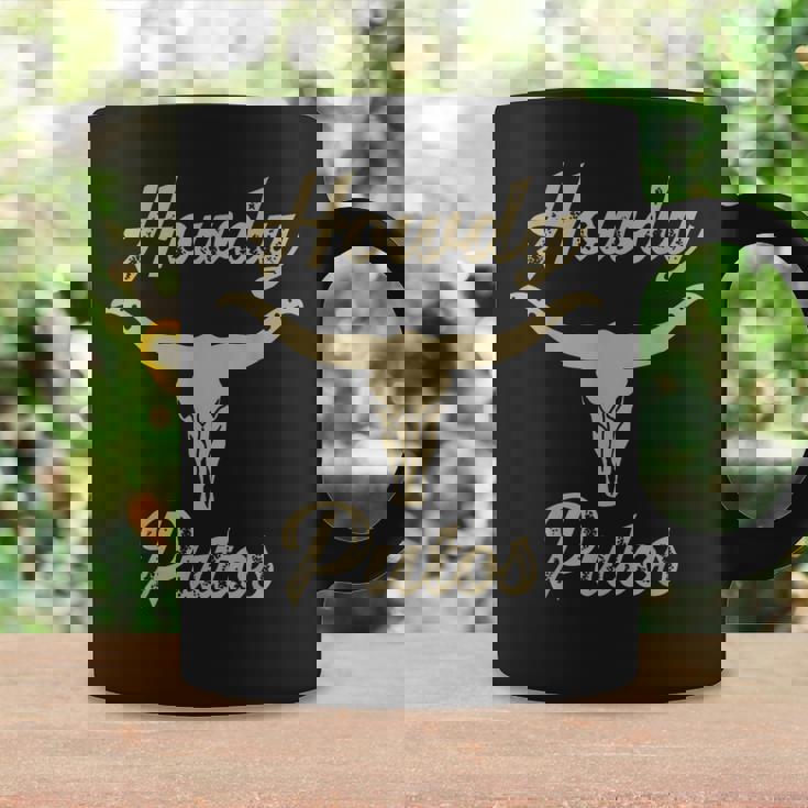 Howdy Putos Bull Skull Country Cowboy Western Coffee Mug Gifts ideas