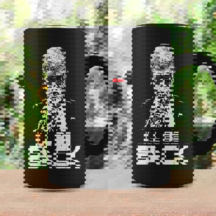 I'll Be Back 2024 ドナルド・トランプ 大統領用 おもしろサングラス コーヒーマグ ギフトのアイデア