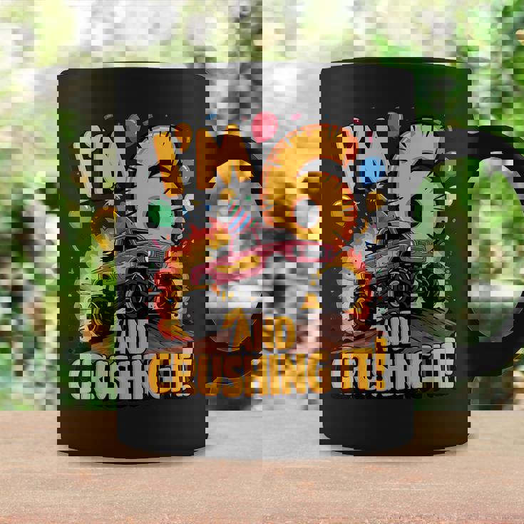 I'm 6 And Crushing It モンスタートラック 誕生日 コーヒーマグ ギフトのアイデア