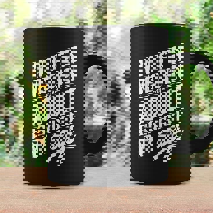 I'm Often Mistaken For An Adult Because Of My Age コーヒーマグ ギフトのアイデア