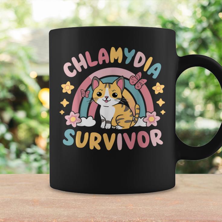 Inappropriate Dark Humor & Offensive Crew Clothing Chlamydiaurvivor Cat Meme Peinlicher Erwachsenen-Humor Für Männer & Frauenchwarz mall Kurzarm Klassisch Meme- Tassen Geschenkideen