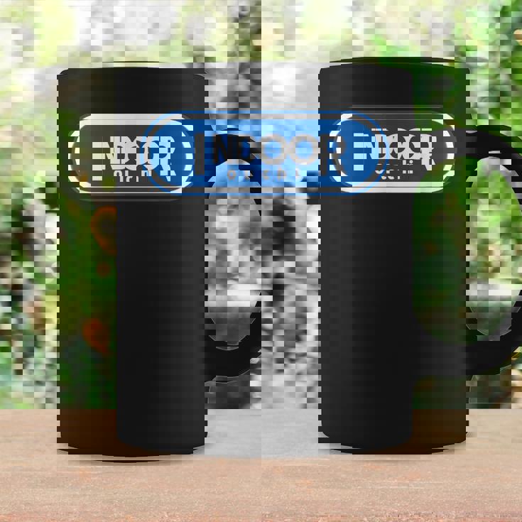 Indoor インドア【変なデザイン屋さん】ブランド ロゴ パロディ 面白い コーヒーマグ ギフトのアイデア