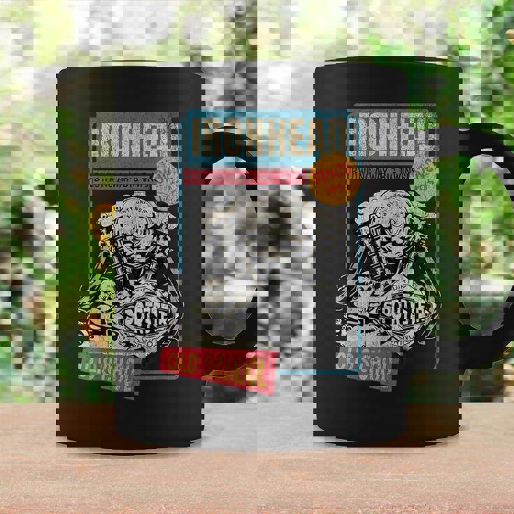 Ironhead Oldchool Hd ピンナップ レトロ オートバイ スポーツスター ホット コーヒーマグ ギフトのアイデア
