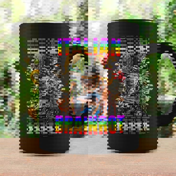 Italian Brainrot All Characters レインボー フラッグ プライド コーヒーマグ ギフトのアイデア