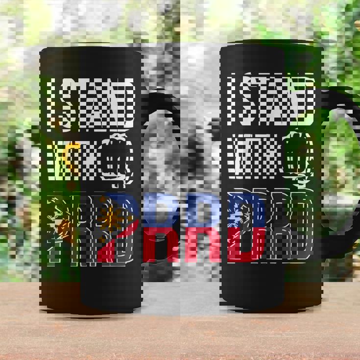 Itand With Prrd Du30 サポーター フィリピン国旗拳ポンプ コーヒーマグ ギフトのアイデア