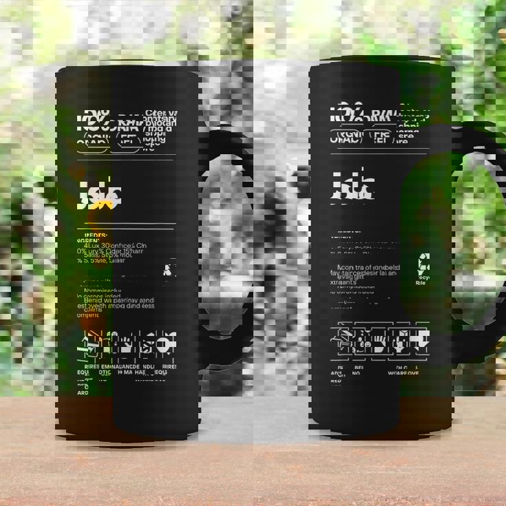 Jojo名札 皮肉な名前 ジョジョの栄養成分 コーヒーマグ ギフトのアイデア