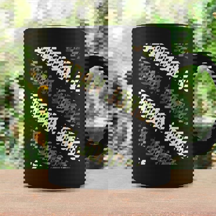 Jordanカモ柄グリーンカモフラージュ コーヒーマグ ギフトのアイデア