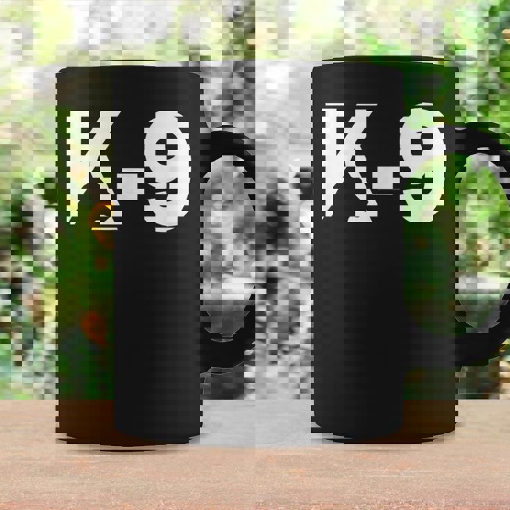 K9 ジャーマンシェパード ロゴデザイン K-9 退役軍人の日 コーヒーマグ ギフトのアイデア