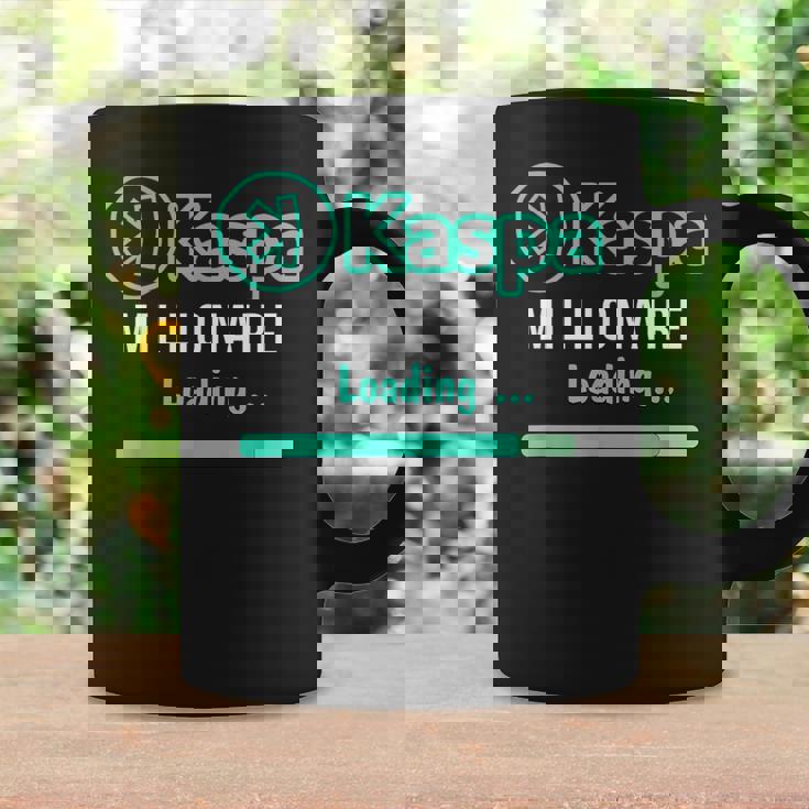 Kaspa 暗号通貨ミリオネア ローディング デジタルブルラン Kaspa Miner コーヒーマグ ギフトのアイデア