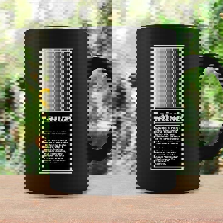 Kenko 写真用語「ラチチュード」［前面デザイン］ コーヒーマグ ギフトのアイデア