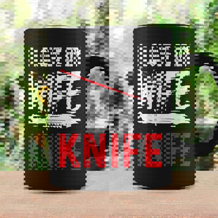 メンズ Knife Collector I Love My Wife ナイフ コーヒーマグ ギフトのアイデア