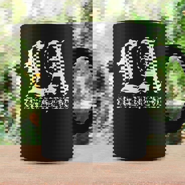 La Transplant ホワイト オールド イングリッシュグラフィック コーヒーマグ ギフトのアイデア