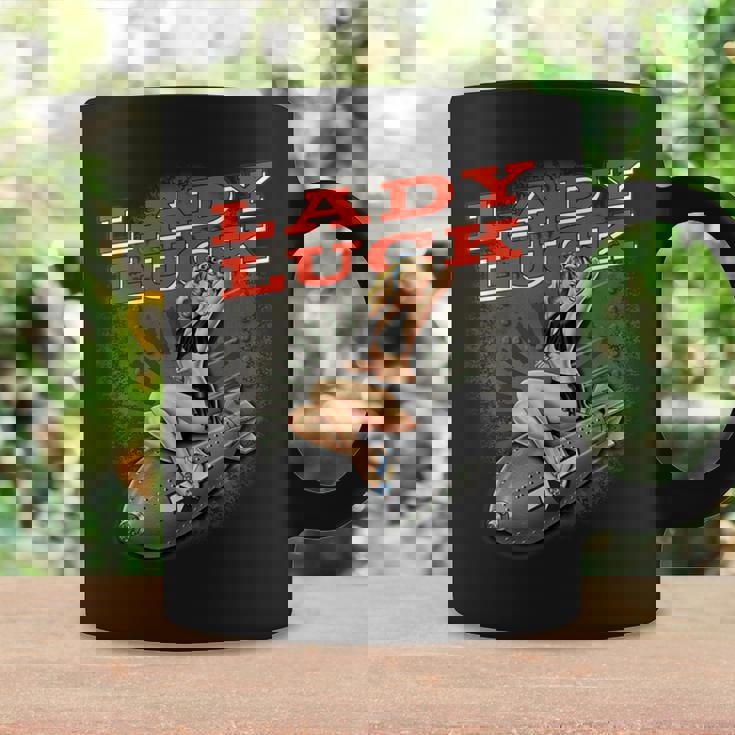 Lady Luckuper Nice Bomber ノーズアートtシャツ コーヒーマグ ギフトのアイデア