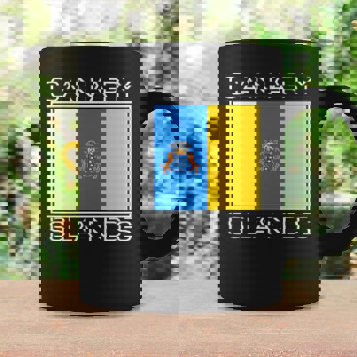 Las Islas Canarias Bandera La Macaronesia Canaria Taza de café Ideas de regalos
