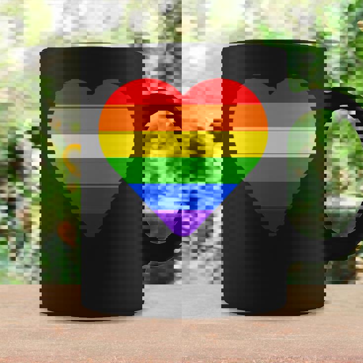 Lgbt レインボー・ハート・フラッグ ゲイ・バイ・ラブ・プライド月間 Lgbtq コーヒーマグ ギフトのアイデア