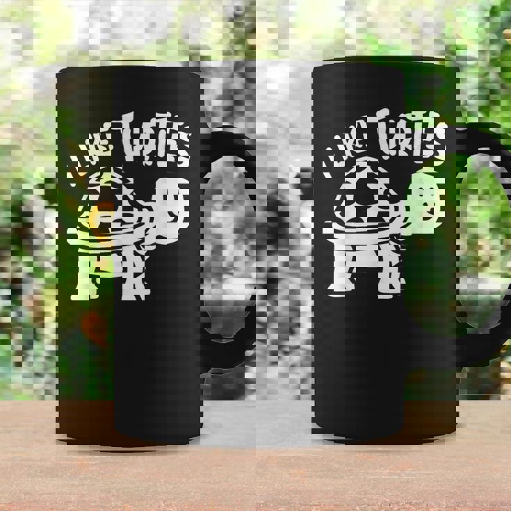 I Like Turtles かわいい 亀 愛 亀 海 動物 好き コーヒーマグ ギフトのアイデア