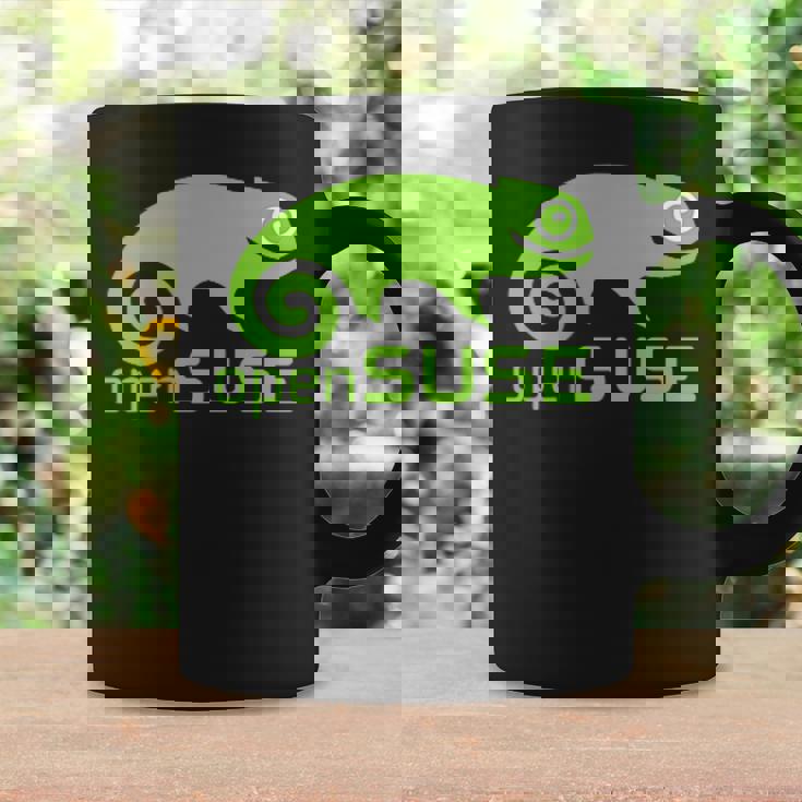 Linux Opensuse ラバーtシャツ タグライン&ロゴ オープンソースos コーヒーマグ ギフトのアイデア
