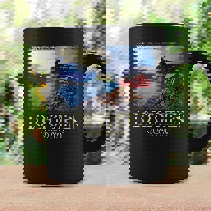 Lofoten ノルウェー キャビン ノルディック フィヨルド ベルゲン オーロラ コーヒーマグ ギフトのアイデア