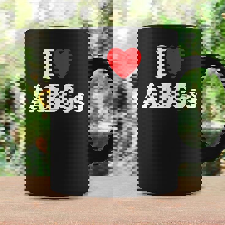 I Love Abgs I Heart Abg おもしろい アジアの赤ちゃん 女の子 恋人 コーヒーマグ ギフトのアイデア