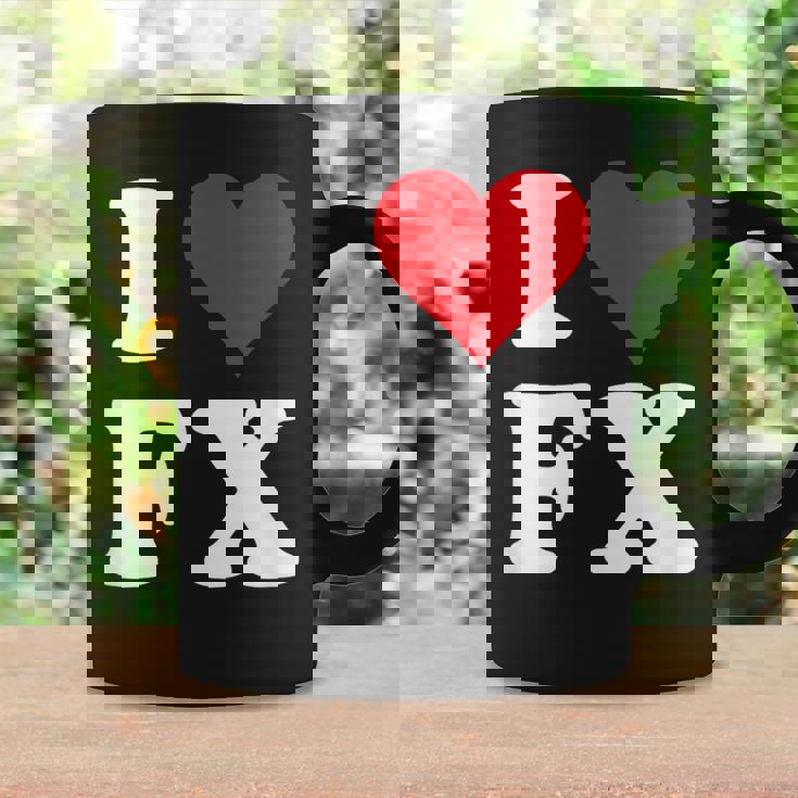 I Love Fx イニシャル I Heart FX 名前 F X コーヒーマグ ギフトのアイデア