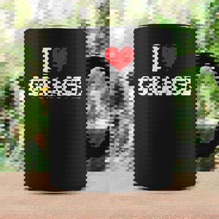 I Love Grace I Heart Grace ファーストネーム グレース ジョーク 面白い コーヒーマグ ギフトのアイデア