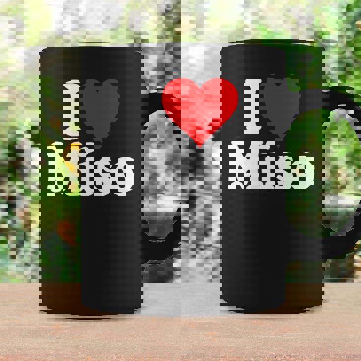 I Love Heart Miso 発酵大豆ペースト ミソスープ コーヒーマグ ギフトのアイデア