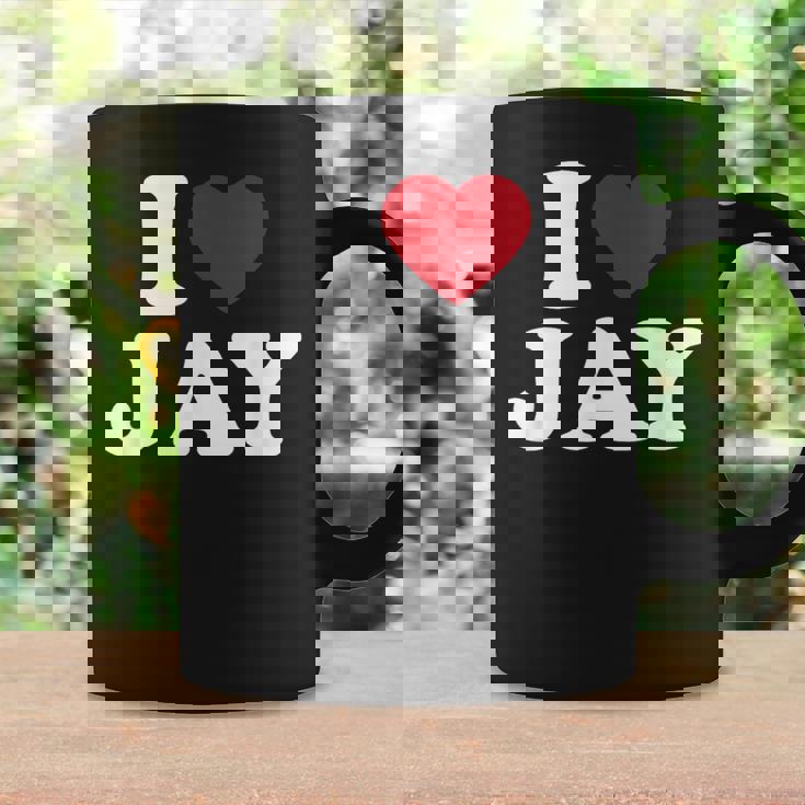 I Love Jay I Heart Jay レッドハート コーヒーマグ ギフトのアイデア